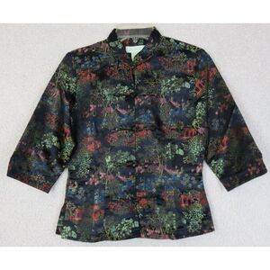 JADE JADE JADE Vintage Janaese Shirt Rayon Size S Short Sleeve‎ Womens